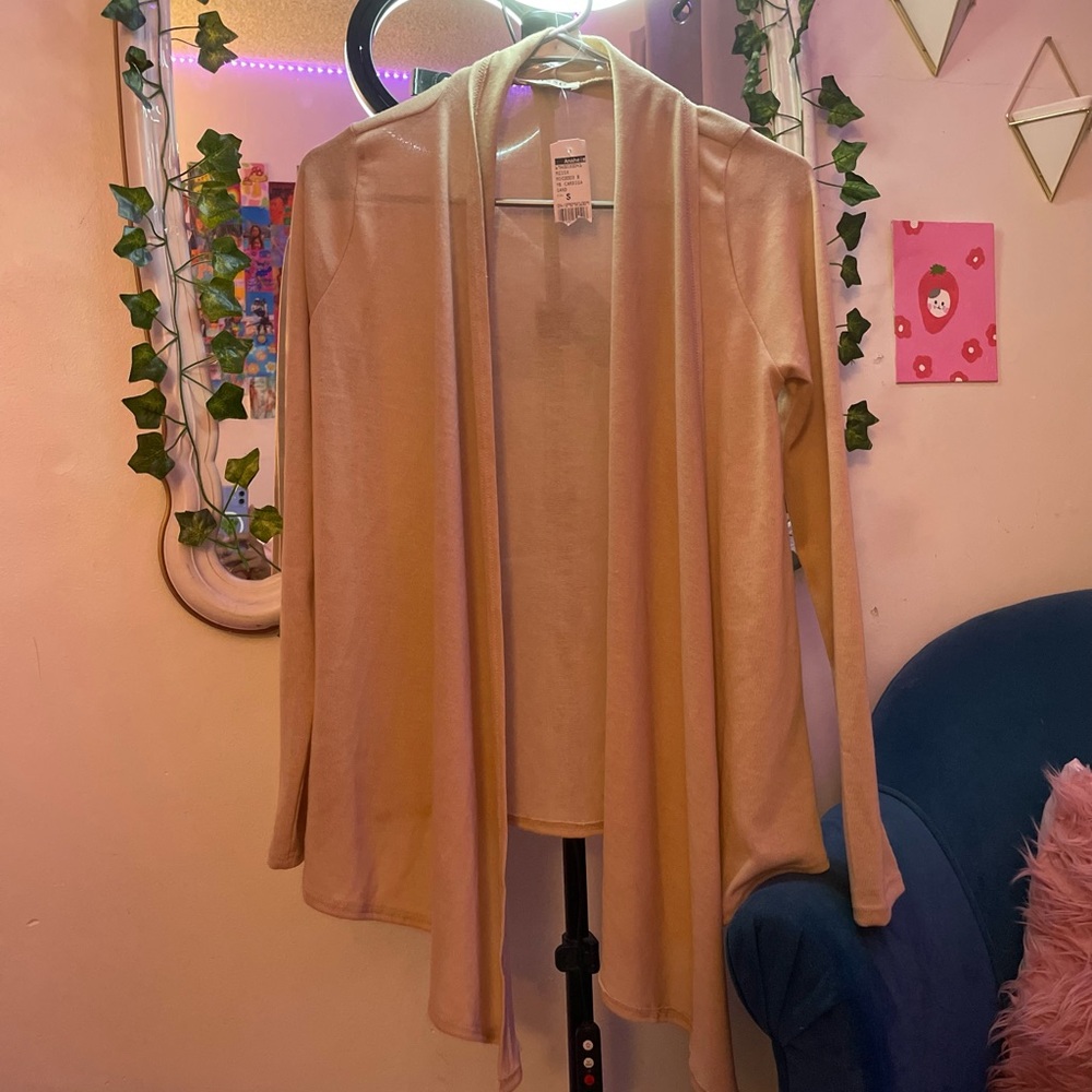 Girls Beige Cardigan
